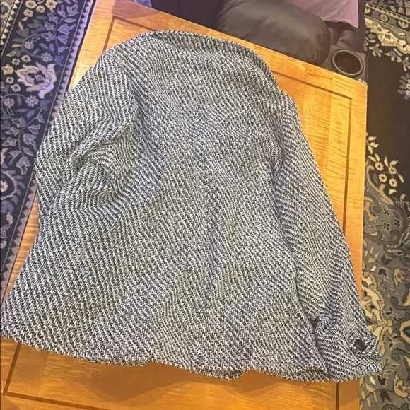 Anthropologie Black and White Pea Coat - Picture 5 of 5